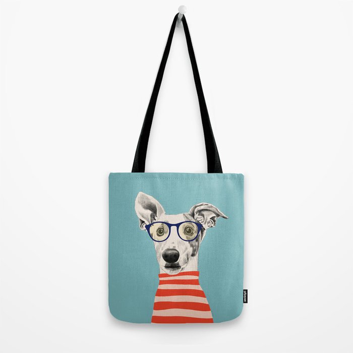 Portrait of a greyhound dog II Tote Bag Gallery Image 2