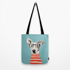 Portrait of a greyhound dog II Tote Bag Gallery Image 2