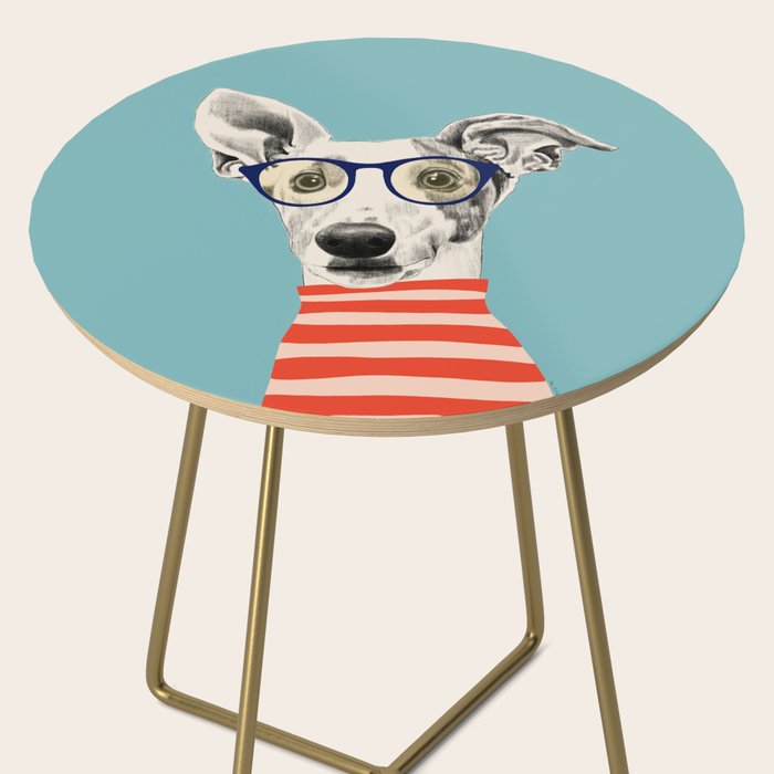Portrait of a greyhound dog II Side Table Gallery Image 2