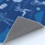Let's Play Tennis in Navy Blue Rug Gallery Image 4