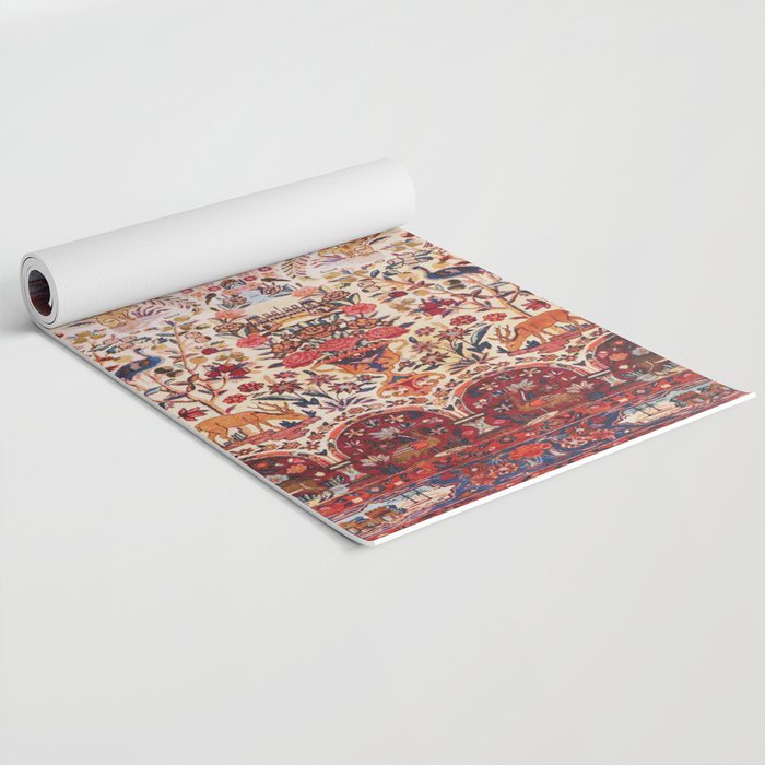 Kashan Dabir Oil Drilling Animal Rug Print Yoga Mat Gallery Image 2