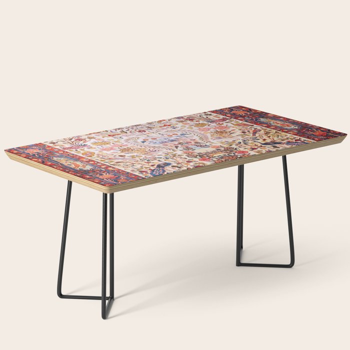 Kashan Dabir Oil Drilling Animal Rug Print Coffee Table Gallery Image 1