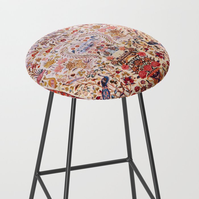 Kashan Dabir Oil Drilling Animal Rug Print Stool Gallery Image 2