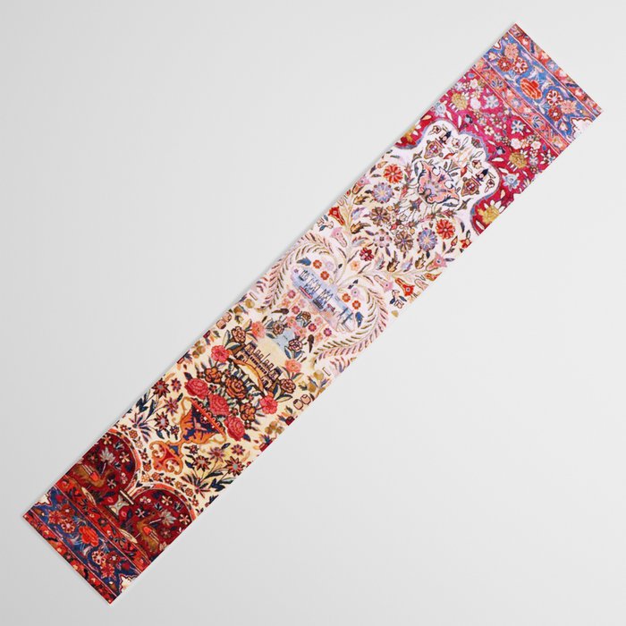 Kashan Dabir Oil Drilling Animal Rug Print Table Runner Gallery Image 3