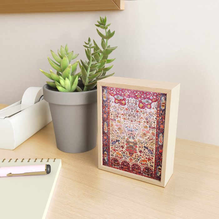 Kashan Dabir Oil Drilling Animal Rug Print Mini Art Print Gallery Image 2