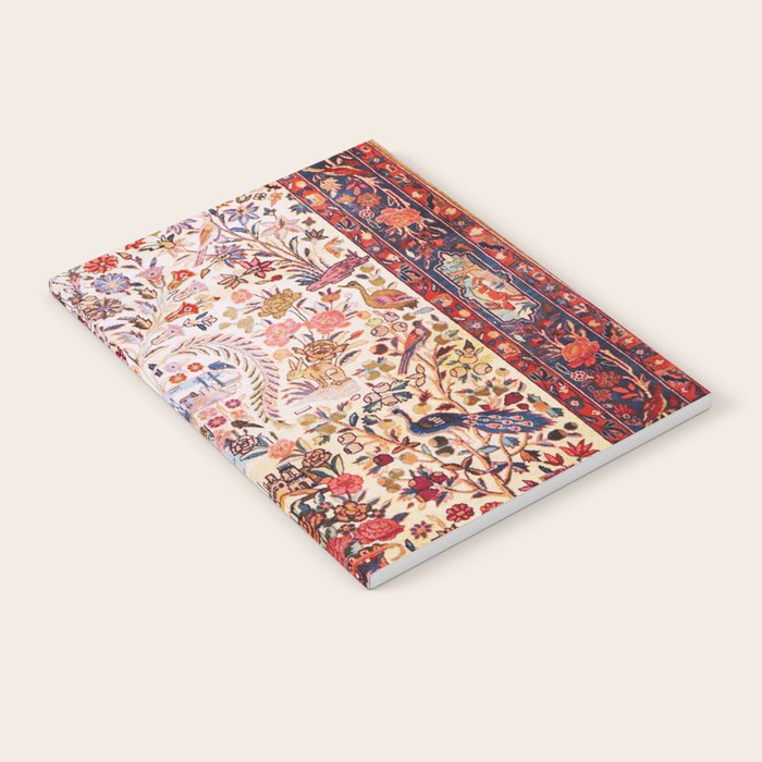 Kashan Dabir Oil Drilling Animal Rug Print Notebook Gallery Image 1