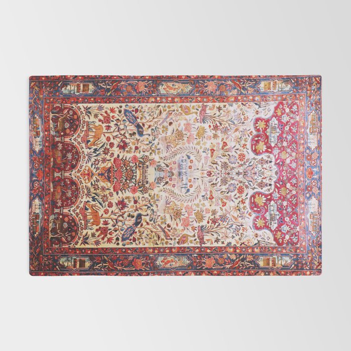 Kashan Dabir Oil Drilling Animal Rug Print Rug Gallery Image 2