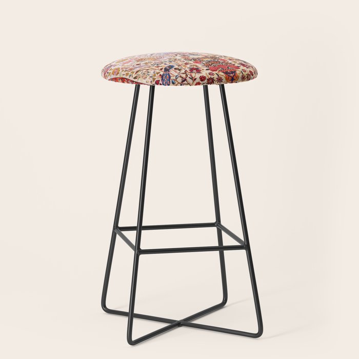 Kashan Dabir Oil Drilling Animal Rug Print Stool Gallery Image 1
