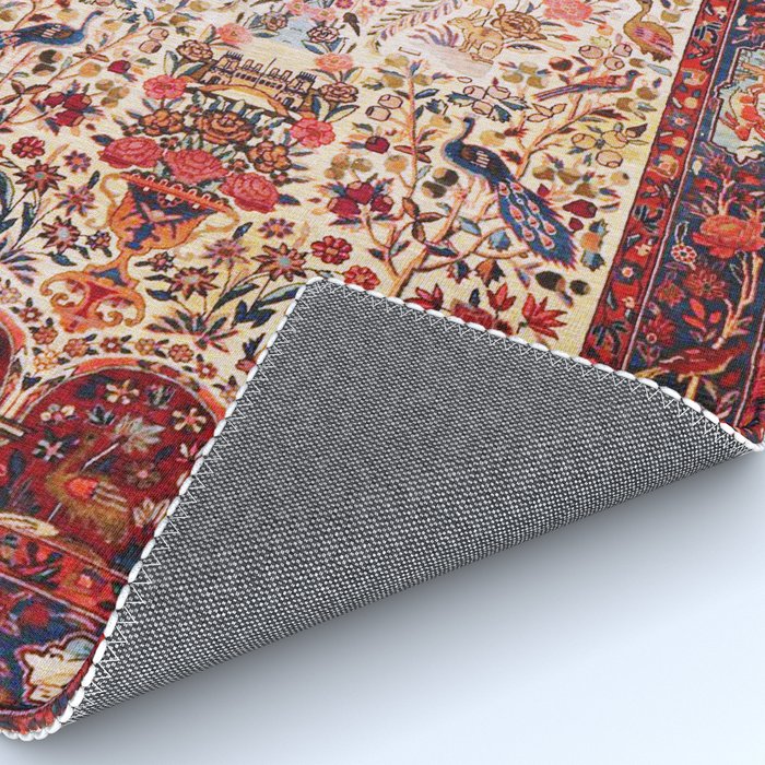 Kashan Dabir Oil Drilling Animal Rug Print Rug Gallery Image 4