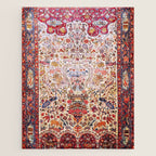 Kashan Dabir Oil Drilling Animal Rug Print Jigsaw Puzzle Gallery Image 1