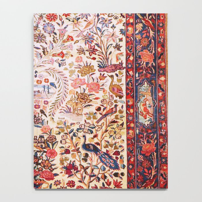 Kashan Dabir Oil Drilling Animal Rug Print Notebook Gallery Image 4