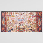 Kashan Dabir Oil Drilling Animal Rug Print Desk Mat Gallery Image 3