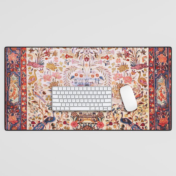 Kashan Dabir Oil Drilling Animal Rug Print Desk Mat Gallery Image 1