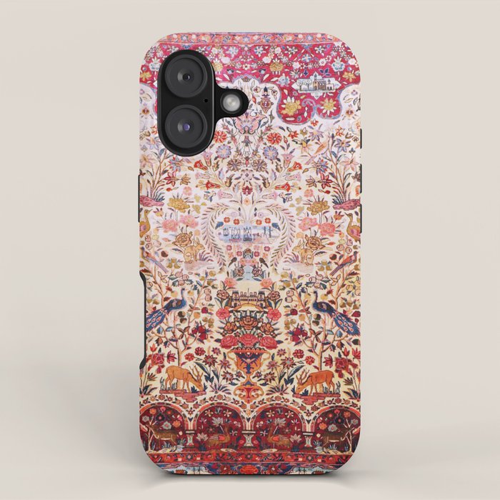 Kashan Dabir Oil Drilling Animal Rug Print iPhone Case Gallery Image 1