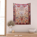 Kashan Dabir Oil Drilling Animal Rug Print Wall Tapestry Gallery Image 2