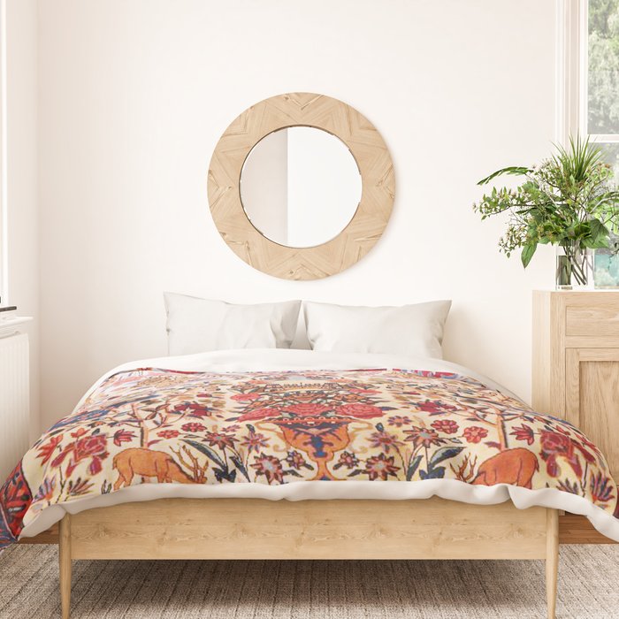 Kashan Dabir Oil Drilling Animal Rug Print Duvet Cover Gallery Image 3