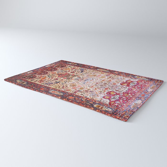 Kashan Dabir Oil Drilling Animal Rug Print Rug Gallery Image 3