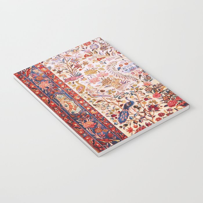 Kashan Dabir Oil Drilling Animal Rug Print Notebook Gallery Image 3