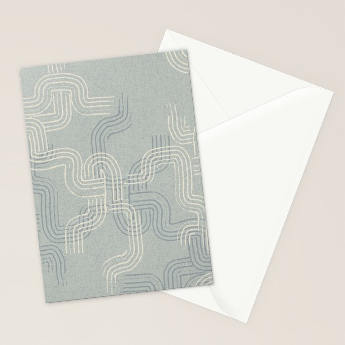 calming essentials traces concrete blue Stationery Card Gallery Image 2
