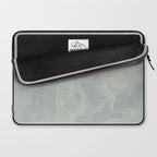 calming essentials traces concrete blue Laptop Sleeve Gallery Image 2