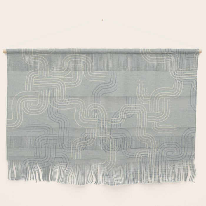 calming essentials traces concrete blue Wall Hanging Gallery Image 1