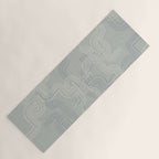 calming essentials traces concrete blue Yoga Mat Gallery Image 1
