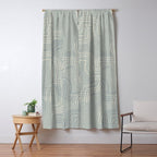 calming essentials traces concrete blue Window Curtain Gallery Image 5