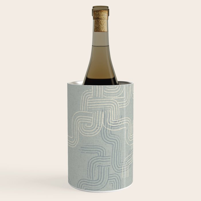 calming essentials traces concrete blue Wine Chiller Gallery Image 2
