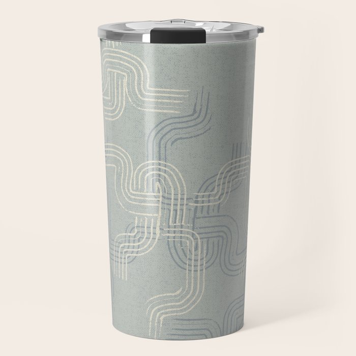 calming essentials traces concrete blue Travel Mug Gallery Image 1