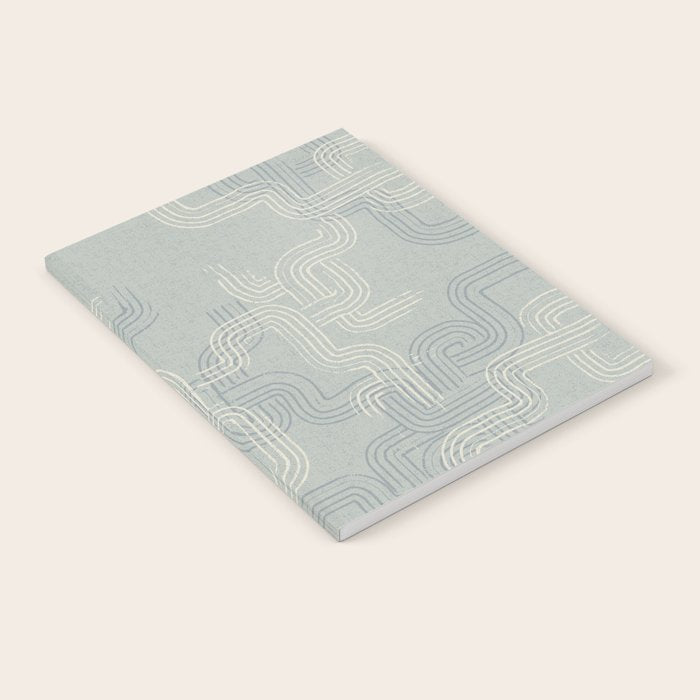 calming essentials traces concrete blue Notebook Gallery Image 2