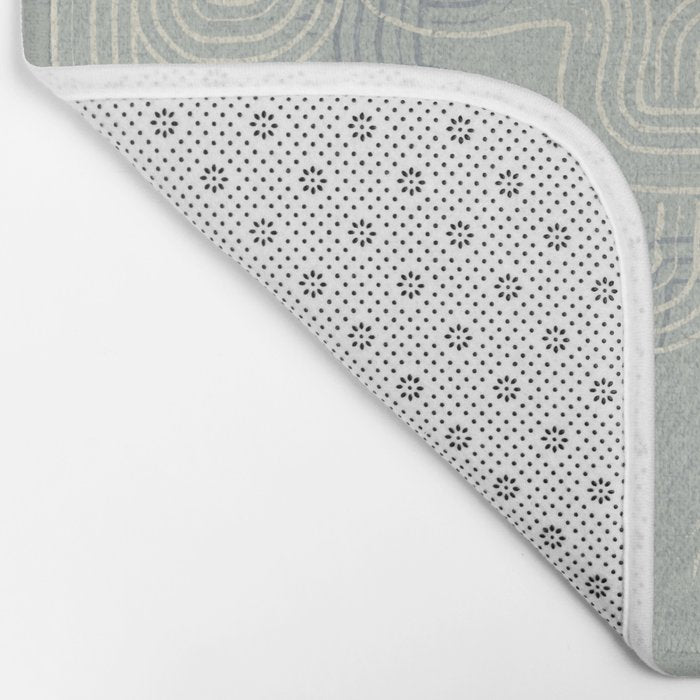 calming essentials traces concrete blue Bath Mat Gallery Image 2