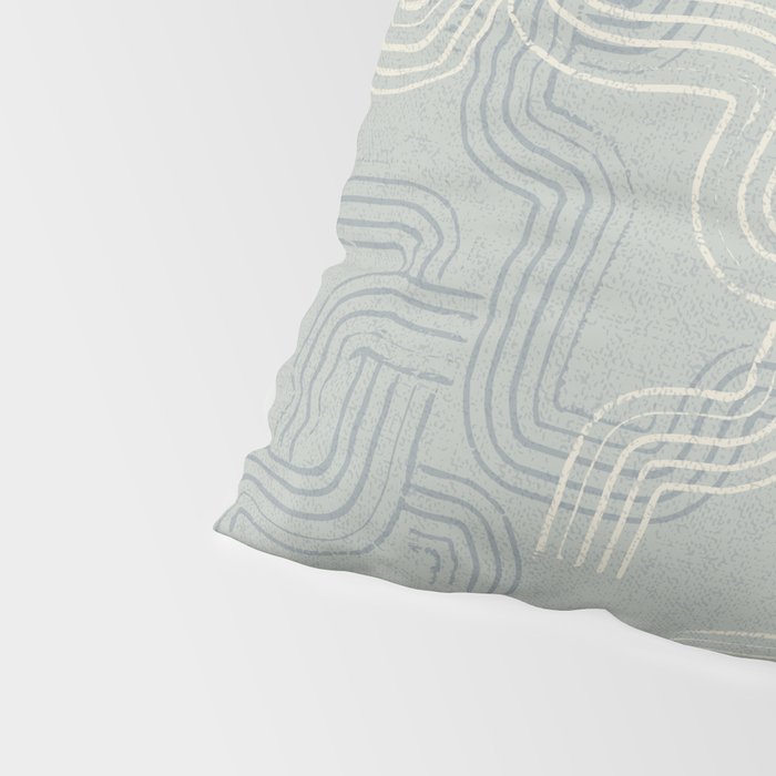 calming essentials traces concrete blue Pillow Sham Gallery Image 4