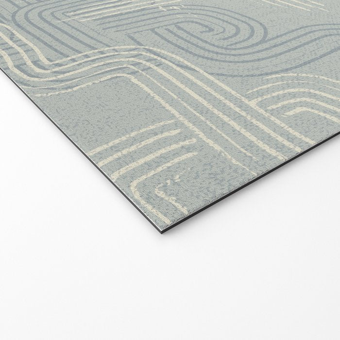 calming essentials traces concrete blue Welcome Mat Gallery Image 2