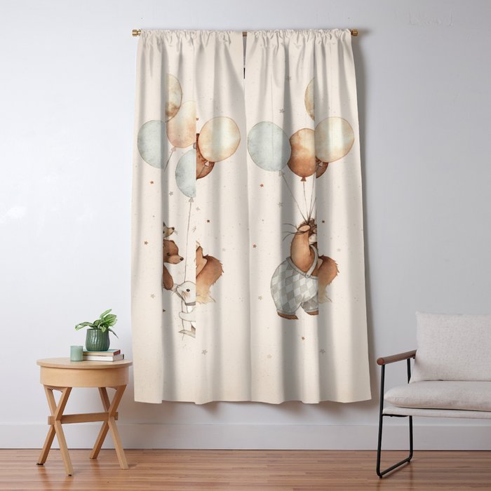 Flying Animals Window Curtain Gallery Image 5