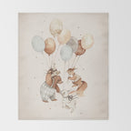 Flying Animals Throw Blanket Gallery Image 2
