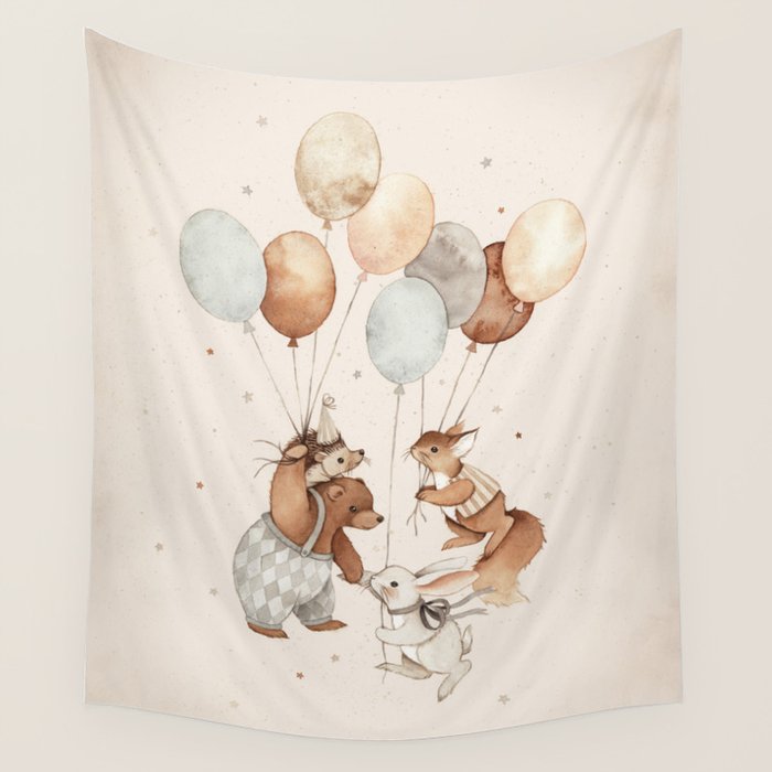 Flying Animals Wall Tapestry Gallery Image 4