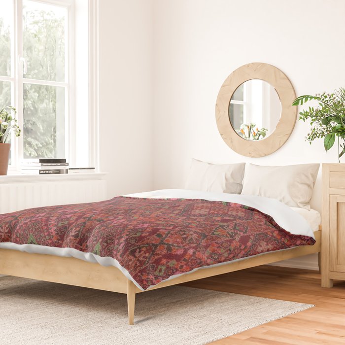 Vibrant Moroccan Kilim Pattern Duvet Cover Gallery Image 2