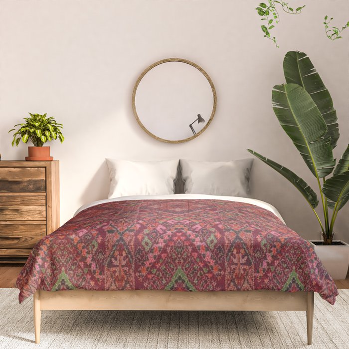 Vibrant Moroccan Kilim Pattern Comforter Gallery Image 3