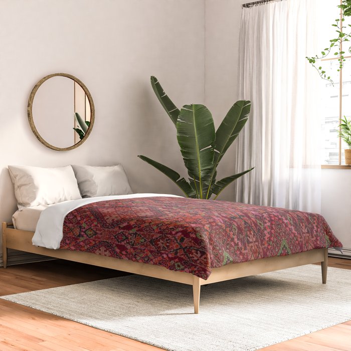Vibrant Moroccan Kilim Pattern Comforter Gallery Image 2