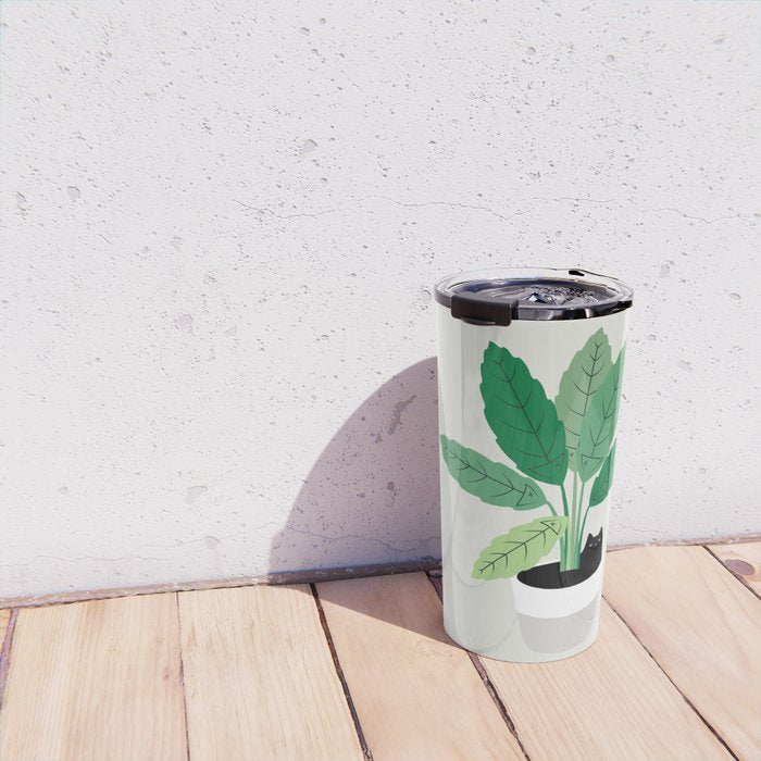 Cat and Plant 28: Something Fishy Travel Mug Gallery Image 4