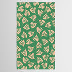 Green and Blush Wispy Leaves Contemporary Modern Pattern Tablecloth Gallery Image 2