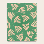 Green and Blush Wispy Leaves Contemporary Modern Pattern Notebook Gallery Image 4
