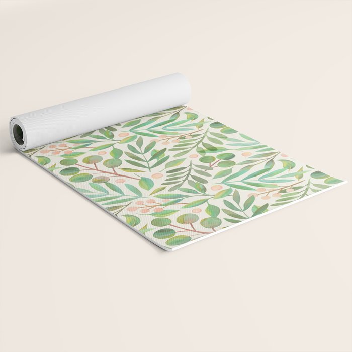 Watercolor Leaves II Yoga Mat Gallery Image 2