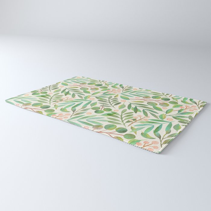 Watercolor Leaves II Rug Gallery Image 3