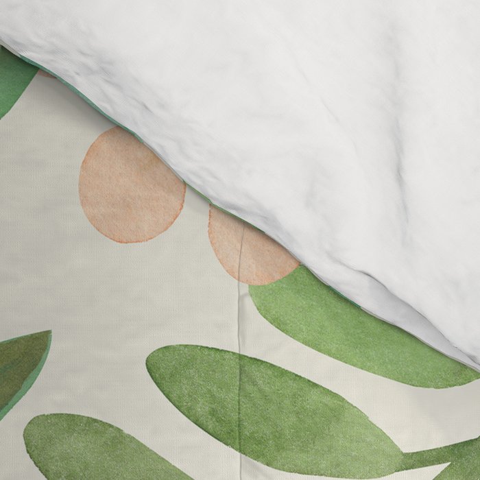 Watercolor Leaves II Comforter Gallery Image 4