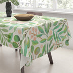 Watercolor Leaves II Tablecloth Gallery Image 3
