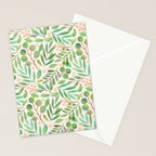 Watercolor Leaves II Stationery Card Gallery Image 2