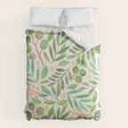 Watercolor Leaves II Duvet Cover Gallery Image 6
