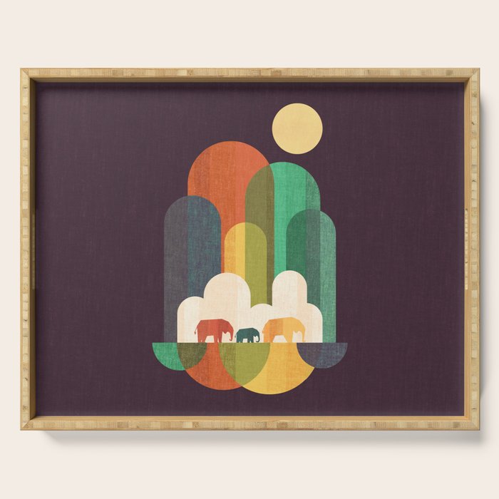 Elephant walk Serving Tray Gallery Image 1