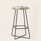 Flower Market London, Pastel Daisies Retro Print Stool Gallery Image 1